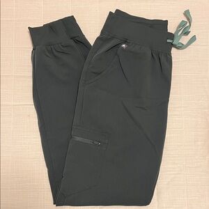 Figs XS Tall - Dark Green Joggers